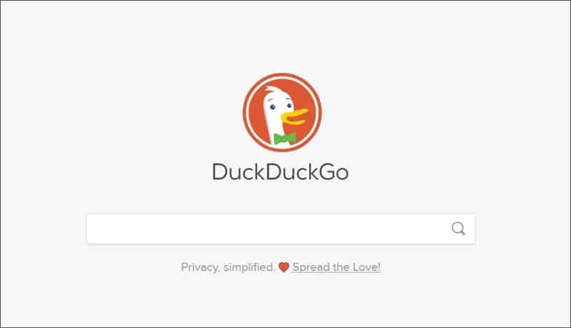 De bedste dark web-websteder, du ikke finder på Google 5 Et skærmbillede af DuckDuckGo-hjemmesiden.