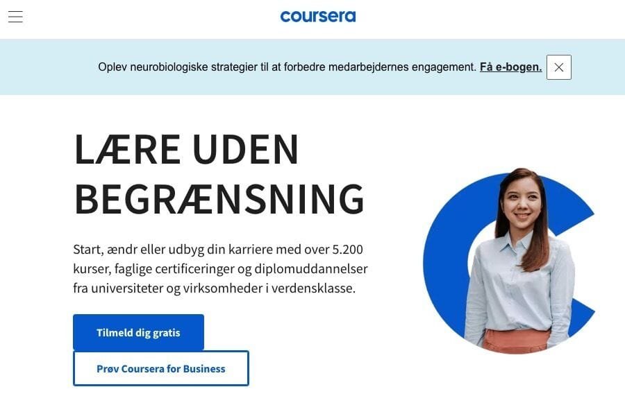 Coursera - Websted