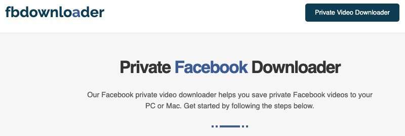 Sådan downloader du private Facebook-videoer 1 FBDownloader