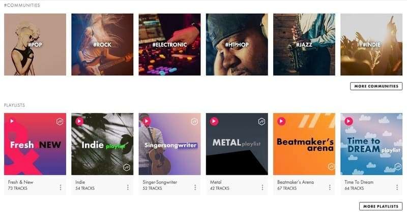 De 11 bedste websider, hvor du lovligt kan downloade gratis musik 3 Skærmbillede af Jamendo hjemmeside