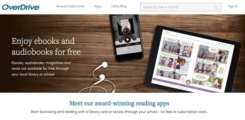 De 10 bedste websteder til download af gratis e-bøger 1 Overdrive