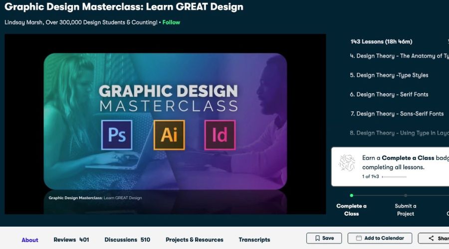 Hvad er Skillshare? 4 Skillshare - Masterclass i grafisk design