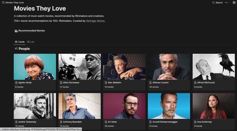 Movies They Love Website