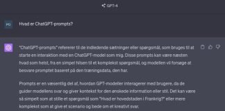 Chat-GPT Screenshot