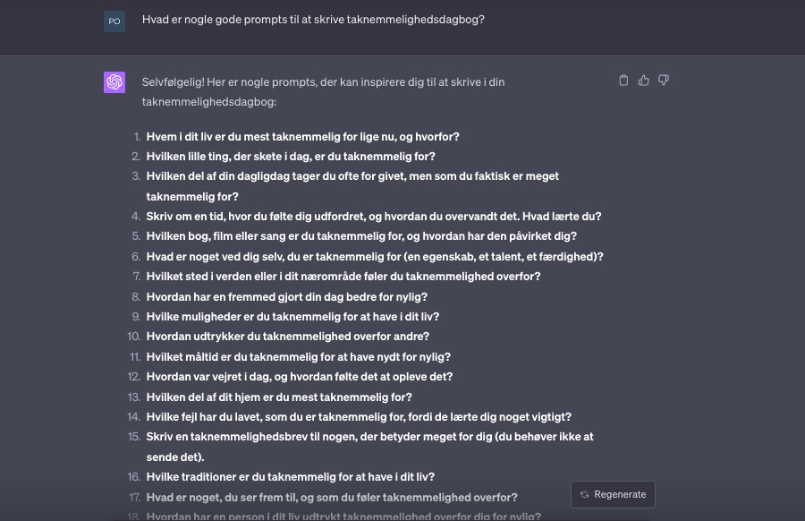 De 9 bedste måder at bruge ChatGPT på for dit helbred 5 Skærmbillede af ChatGPT-svar på spørgsmål om journalføring