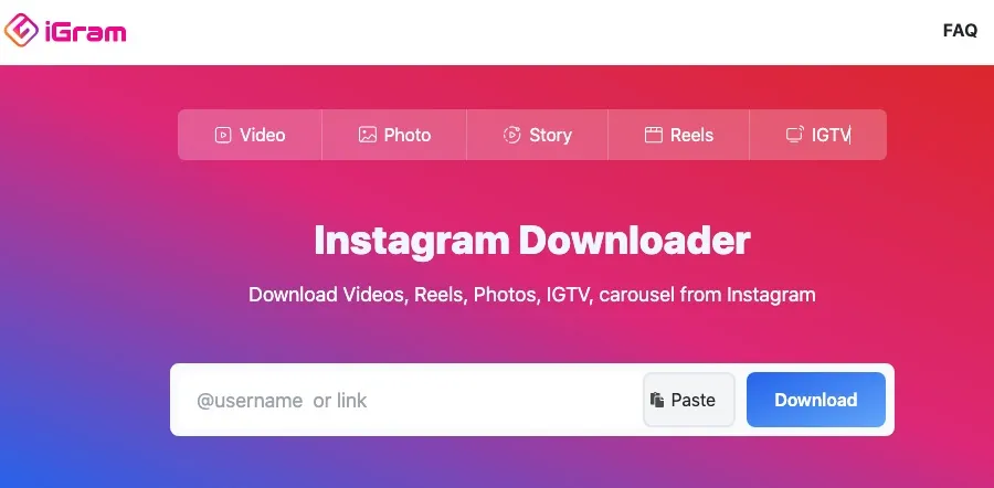 Sådan downloader du enhver video fra internettet: 18 gratis metoder 3 iGram screenshot