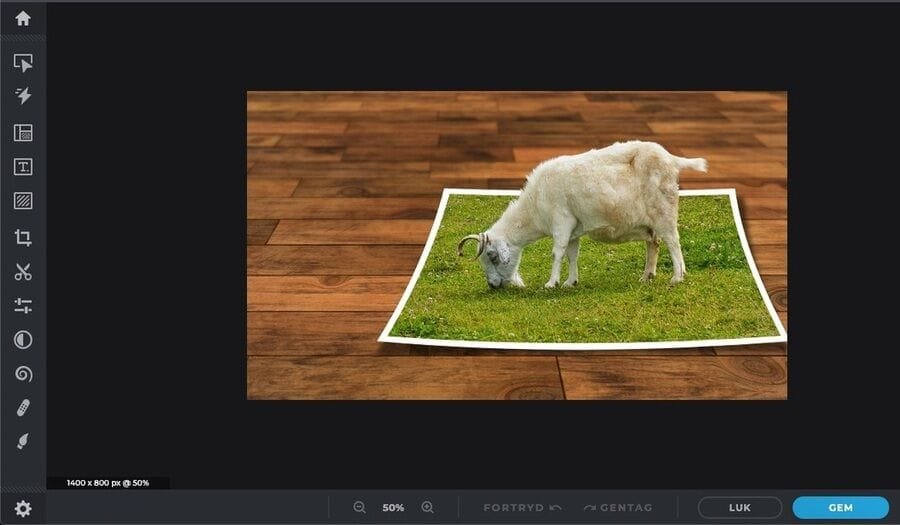 De 8 bedste gratis online AI-fotoredigeringsprogrammer 5 Pixlr - brugerflade.