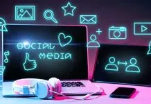 Collage på sociale medier