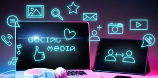 Collage på sociale medier