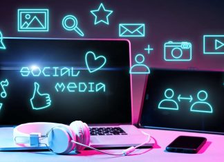 Collage på sociale medier