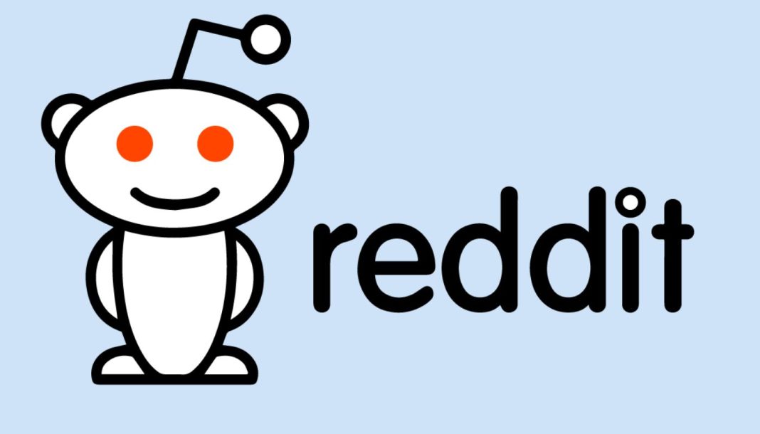 reddit-blue Reddit-logo på en lyseblå baggrund
