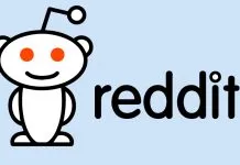 Reddit-logo på en lyseblå baggrund