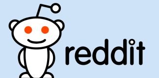Reddit-logo på en lyseblå baggrund