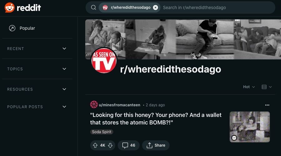 16 sjove subreddits, der garanteret får dig til at grine højt 11 Et skærmbillede af r/wheredidthesodago webpage