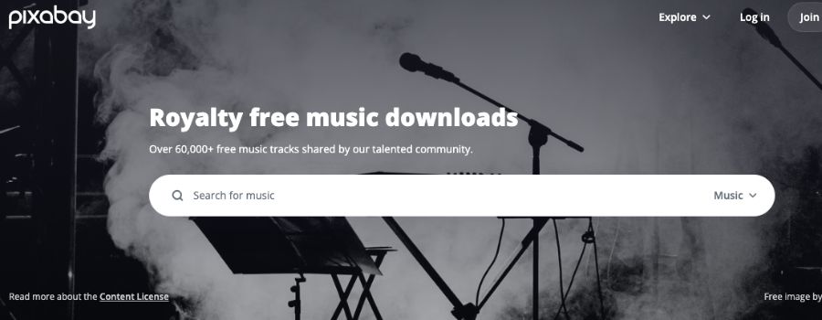 Top 6 hjemmesider til download af royaltyfri musik til dit næste projekt 4 Skærmbillede af Pixabay hjemmesiden