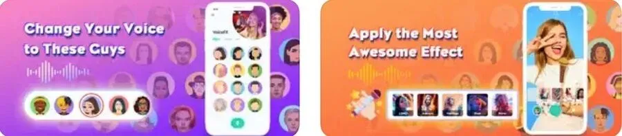 De 11 bedste stemmeskiftende apps til Android og iOS 5 Skærmbilleder af Funny Voice Effects & Changer-appen