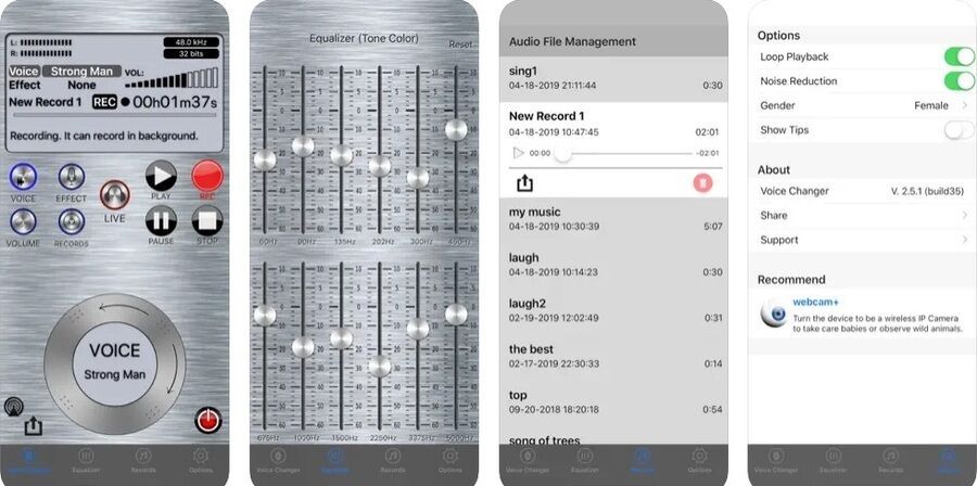 De 11 bedste stemmeskiftende apps til Android og iOS 7 Skærmbilleder af Live Voice Changer — Prankcall-appen