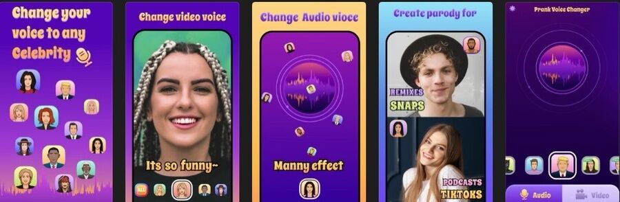 De 11 bedste stemmeskiftende apps til Android og iOS 2 Skærmbilleder af Prank Voice Changer-appen