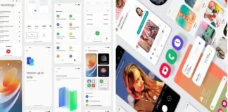 Collage af Android-skins