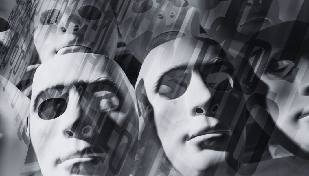 chatgpt-ai Abstrakt koncept for kunstig intelligens, triste robothoveder og binær computerkode