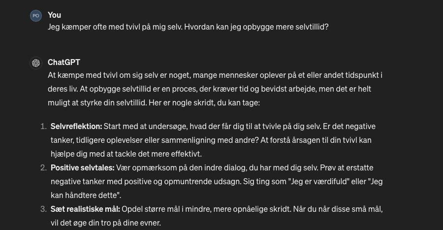 9 måder ChatGPT kan gøre dit liv lettere på 5 ChatGPT-samtale