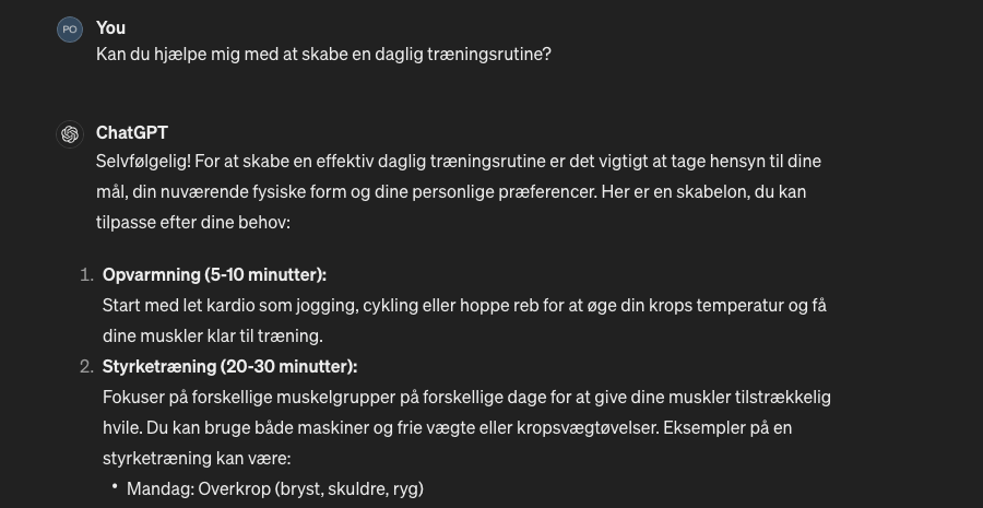 9 måder ChatGPT kan gøre dit liv lettere på 6 ChatGPT-samtale