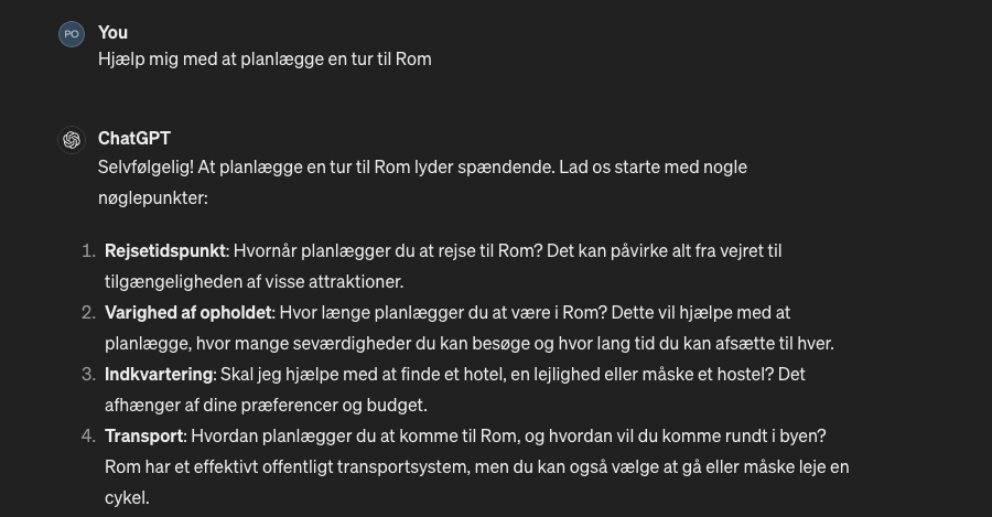 9 måder ChatGPT kan gøre dit liv lettere på 4 ChatGPT-samtale