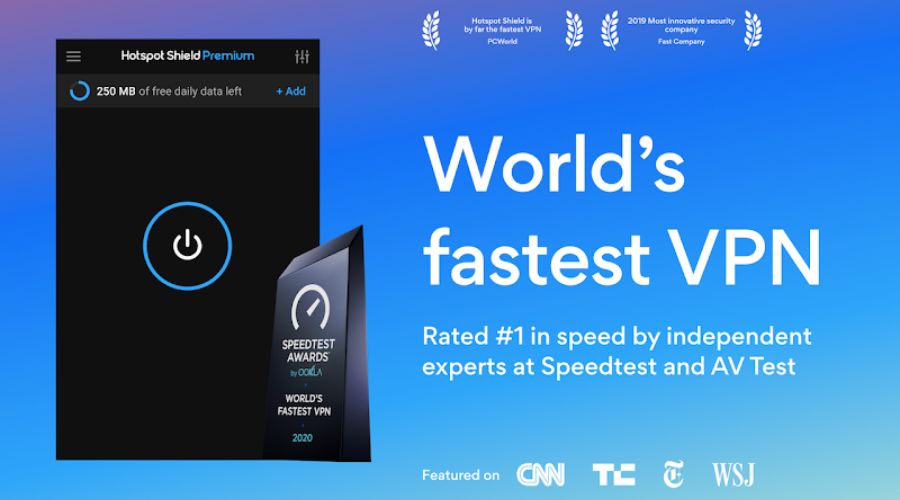De 10 bedste gratis VPN-udvidelser til Google Chrome 6 Skærmbillede af Hotspot Shield-plugin fra Chrome Webshop