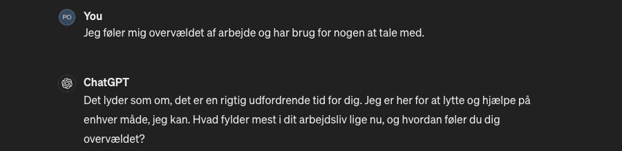 9 måder ChatGPT kan gøre dit liv lettere på 2 ChatGPT-samtale