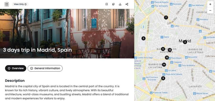 7 gratis AI- og ChatGPT-apps til rejseplanlægning for at få en øjeblikkelig rejseplan 1 Skærmbillede af Wonderplan hjemmeside