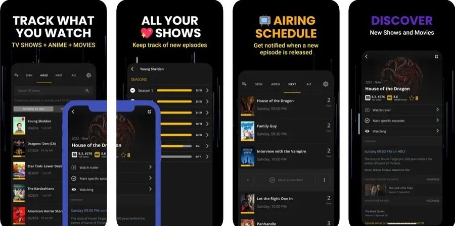 5 watchlist-apps til at holde styr på film og tv-shows, du gerne vil se eller har set 1 Skærmbilleder af Simkl-appen