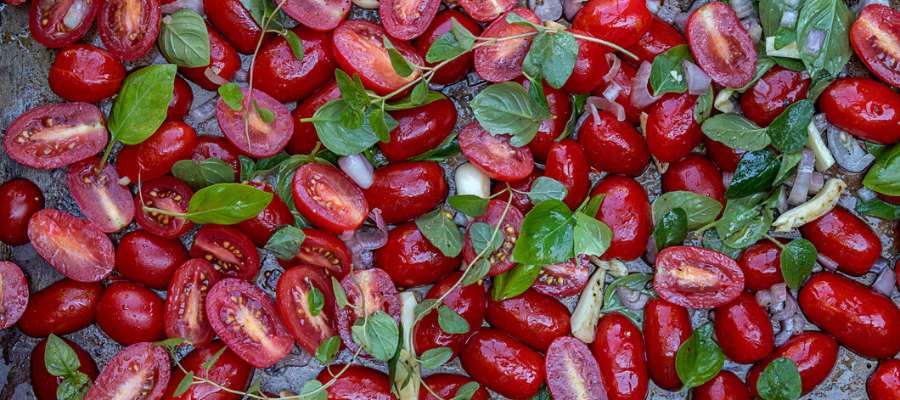 Tomat, vegetabilsk baggrund.