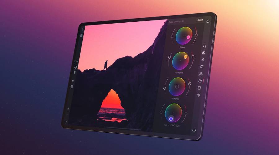 Skærmbillede af Darkroom-appen.